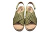 Sandaal gevlochten kruisband -pistache groen foto 3
