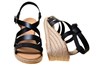 Espadrilles sandalen kruisband- zwart foto 4