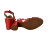 Sandaal - blokhakje -rood foto 4