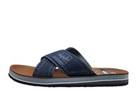 Heren kruisband slippers - blauw in kleine sizes