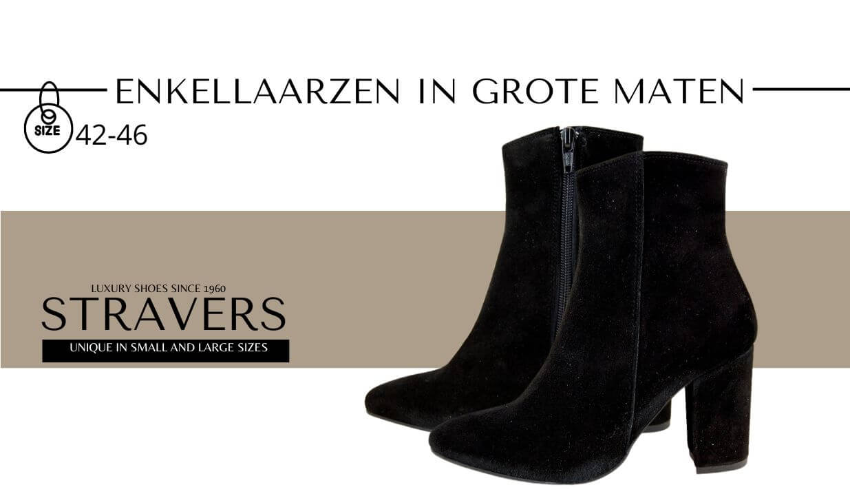 been afgewerkt ijzer Grote enkellaarzen voor dames : Maten 42, 43, 44, 45 & 46 | Stravers