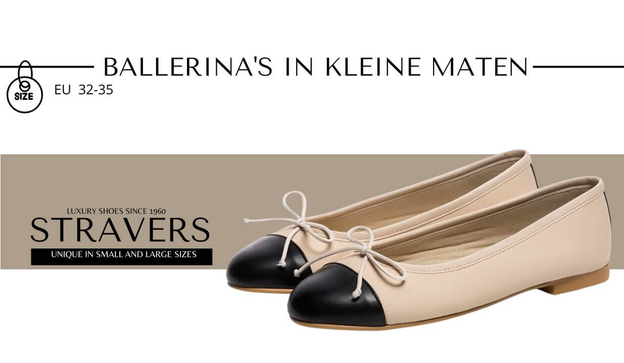 Kleine ballerina's voor dames : 32, 33, 34 &