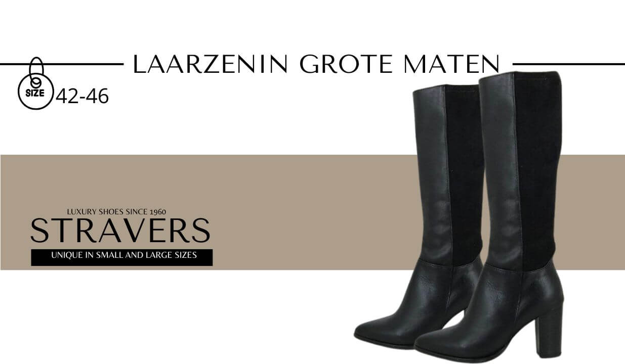 Vervuild Opgetild kaping Grote laarzen voor dames : Maten 42, 43, 44, 45 & 46 | Stravers