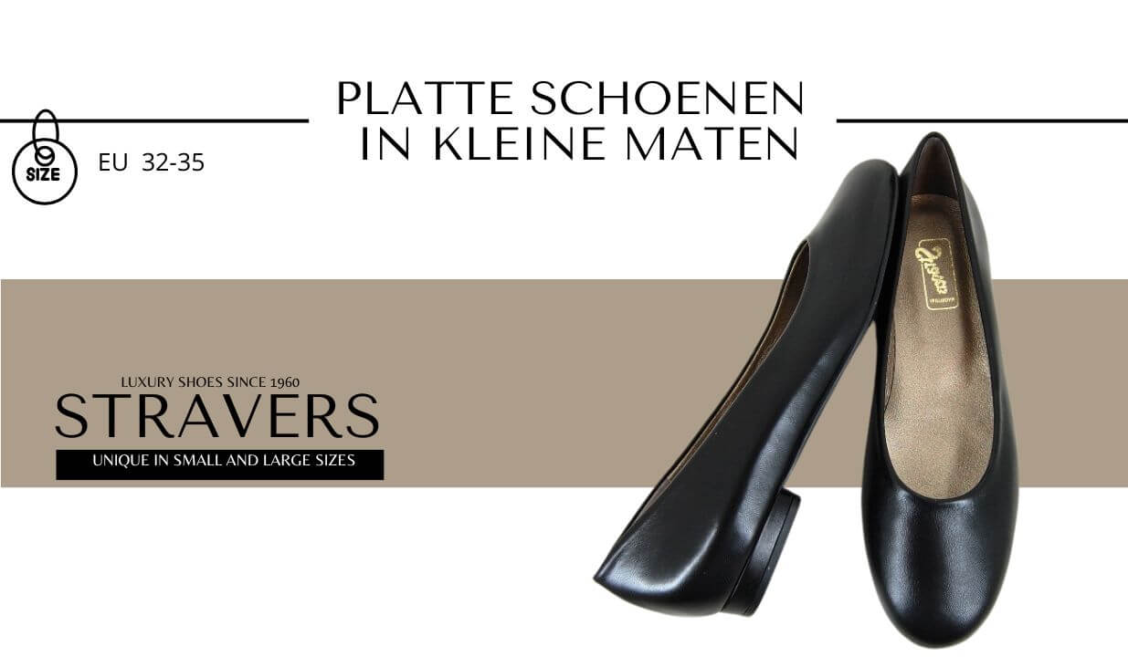 Kleine platte schoenen voor dames : Maten 32, & 35 | Stravers