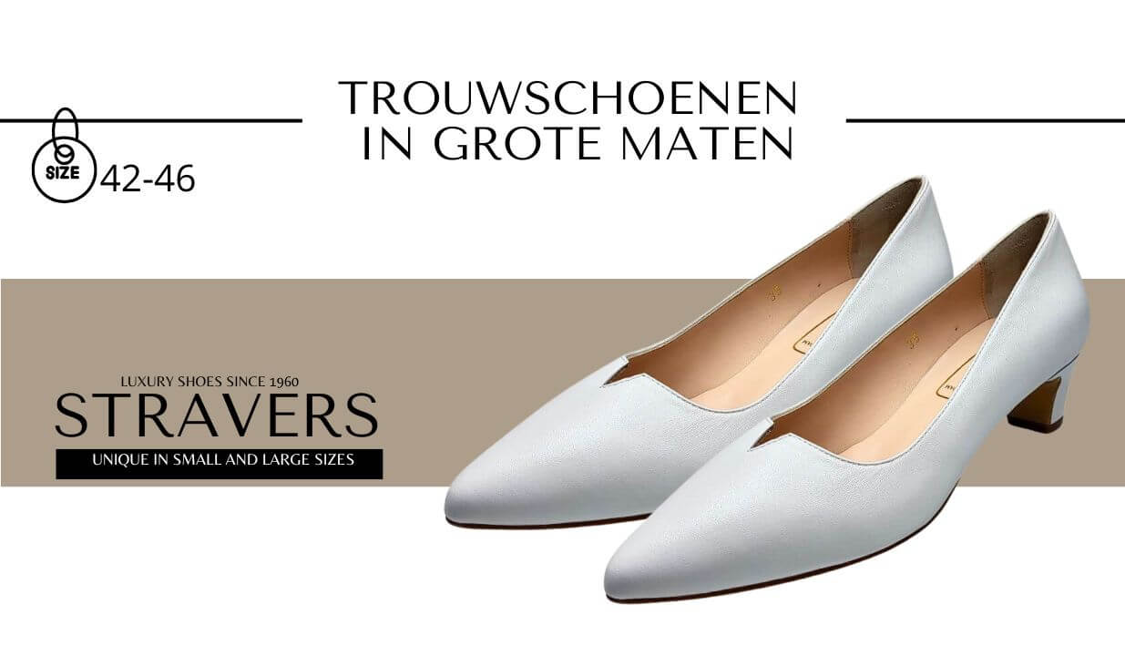 fiets hoog Veroveraar Grote trouwschoenen voor dames : Maten 42, 43, 44, 45 & 46 | Stravers