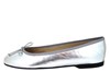 Soepele ballerina's -zilver