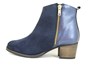 Blauwe Enkellaarsjes met Lage Hak
