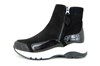 Trendy Sneaker Boots met Rits - zwart foto 1