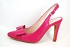 Fuchsia roze slingback pumps hoge hak