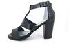 Sandalen met Bandjes en Hak -zwart foto 1