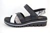 Comfortabele Trendy Sandalen - zwart wit slangenprint foto 1