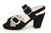 Designer Sandalen met Hak - zwart.. foto 1