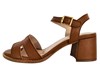 Comfortabele sandalen -bruin leer foto 1