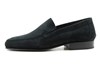 Zwarte suede heren instappers