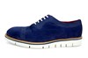 Semi casual schoenen - blauw suede foto 1