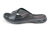 Kruisband Slippers - zwart
