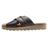 Leren Kruisband Slippers Heren - grijs bruin foto 1