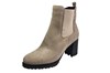 Comfortabele trendy Chelsea boots met hak - beige/grijs suede foto 2