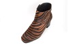 Comfortabele Zebra Print Korte Laarzen - camel zwart.. foto 2