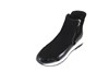 Trendy Sneaker Boots met Rits - zwart foto 2