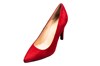 Spitse pumps - rood suede foto 2