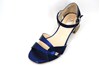 Luxe sandalen lage hak - blauw foto 2