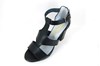 Sandalen met Bandjes en Hak -zwart foto 2
