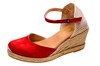 Espadrilles met Sleehakken - rood foto 2