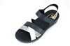 Comfortabele Trendy Sandalen - zwart wit slangenprint foto 2