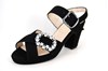 Designer Sandalen met Hak - zwart.. foto 2