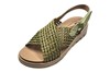 Sandaal gevlochten kruisband -pistache groen foto 2