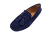 Originele Mocassins met Kwastjes - blauw suede foto 2