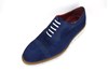 Semi casual schoenen - blauw suede foto 2