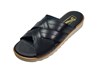 Leren Kruisband Slippers Heren - zwart foto 2