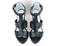 Sandalen met Bandjes en Hak -zwart foto 3
