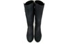 Comfortabele Lange Platte Laarzen - zwart suede foto 3