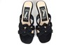 Slippers met Queenie Hakje Kitten Heels - zwart foto 3
