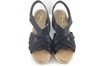 Espadrilles Sandalen met Sleehak - zwart foto 3
