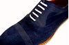 Semi casual schoenen - blauw suede foto 3
