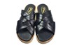 Leren Kruisband Slippers Heren - zwart foto 3