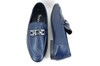 Loafers Zachte Leren Instappers  - blauw foto 4