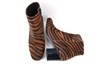 Comfortabele Zebra Print Korte Laarzen - camel zwart.. foto 4
