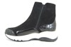Trendy Sneaker Boots met Rits - zwart foto 4