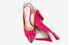 Fuchsia roze slingback pumps hoge hak foto 4