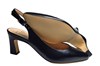 Slingback pumps met trendy hak - zwart leer foto 4