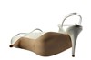 Slingback Pumps Hoge Hakken met Bandjes - wit foto 4