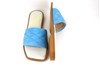 Platte Slippers met Vierkante Neus - lichtblauw foto 4