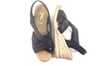 Espadrilles Sandalen met Sleehak - zwart foto 4