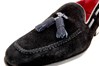 Tassel loafers - zwart suede foto 4