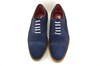 Semi casual schoenen - blauw suede foto 4
